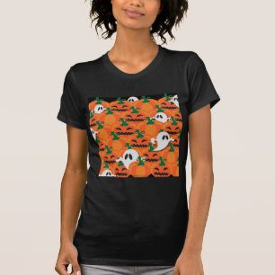 Haunted Halloween Pumpkin Patch Ghosts T-Shirt