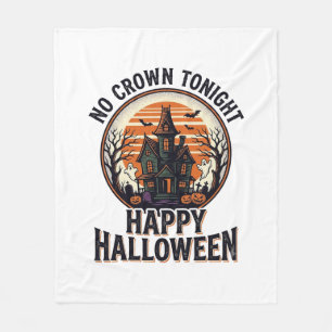 Haunted Halloween Shirt With Spooky Manor Art_1 Fleece Blanket