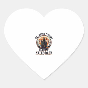 Haunted Halloween Shirt With Spooky Manor Art_1 Heart Sticker