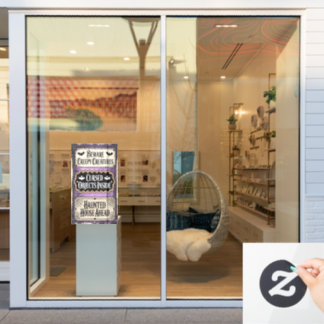 Haunted Halloween signs