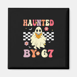 Haunted Halloween Skeleton Haunted Six Seven Numbe Magnet