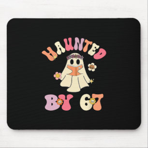 Haunted Halloween Skeleton Haunted Six Seven Numbe Mouse Pad