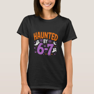 Haunted Halloween Skeleton Haunted Six Seven Numbe T-Shirt