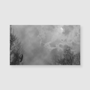 Haunted Halloween Sky with Ravens