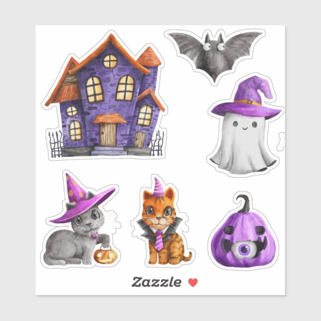Haunted Halloween Town Purple Pumpkin (Sheet)