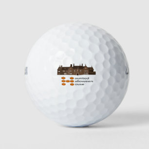 Haunted Haloween House Pumpkin Golf Balls