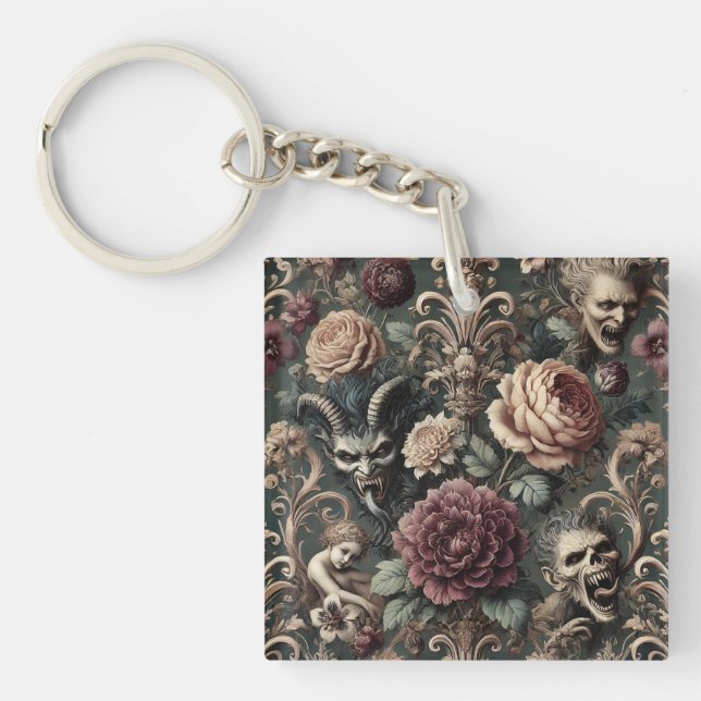 Haunted Harmonics – Gothic Victorian  Key Ring (Front)