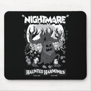 Haunted Harmonies - Vintage Cartoon Halloween - Cr Mouse Pad