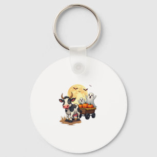 Haunted Hayride Cow Key Ring