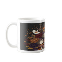 haunted hedgehog forrest mug