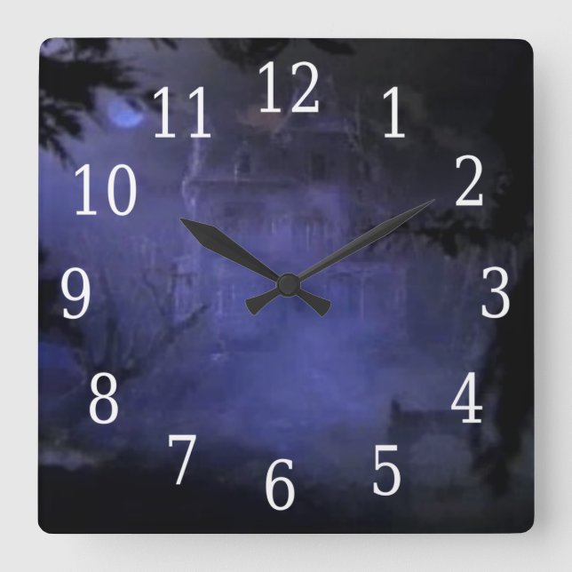 Haunted Hill House Square Clock (Front)