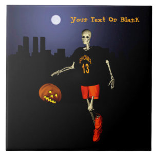 Haunted Hoops Ceramic Tile