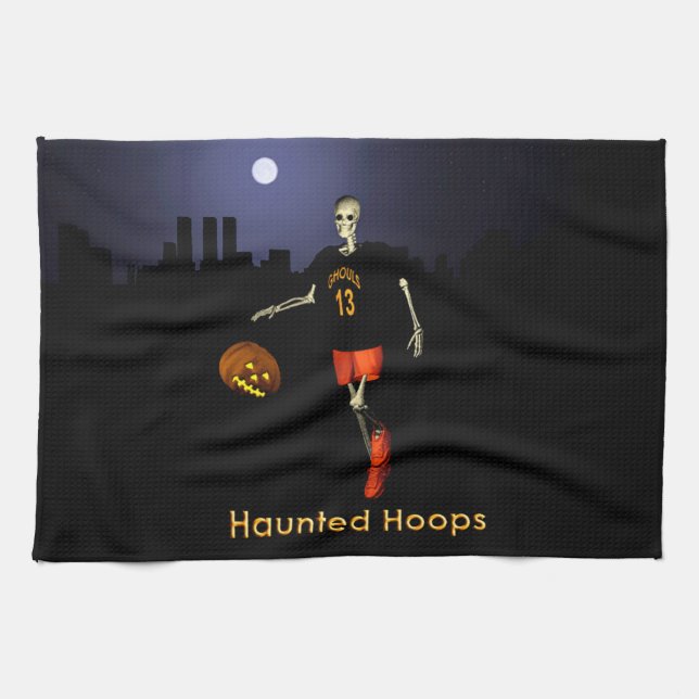 Haunted Hoops Tea Towel (Horizontal)