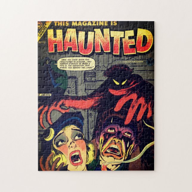 Haunted Horror Comics Jigsaw Puzzle (Vertical)
