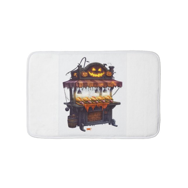  Haunted Hot Dog Stand Bath Mat (Front)