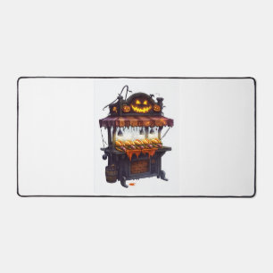  Haunted Hot Dog Stand Desk Mat