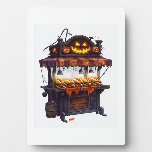  Haunted Hot Dog Stand Plaque (Front)