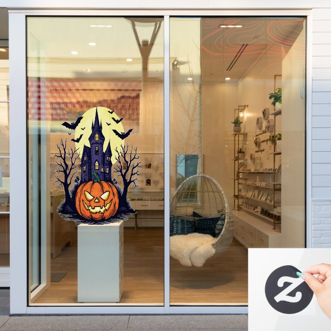 Haunted House and Pumpkin Night (Store Window)
