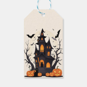 Haunted House and Pumpkin Night Gift Tags