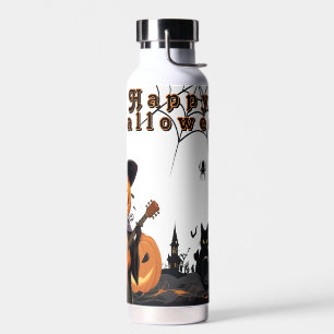 Haunted House and Pumpkin Night Water Bottle