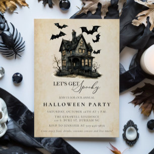 Haunted House Annual Halloween Party Invitation