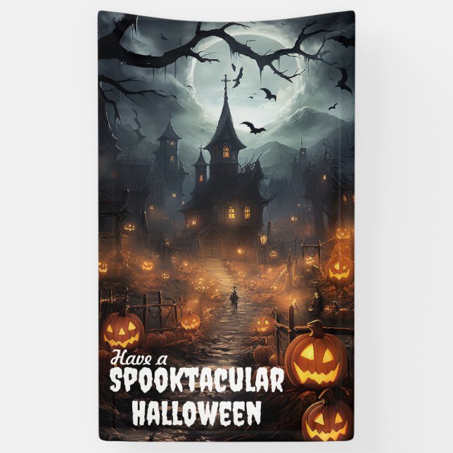 Haunted House  Banner (Vertical)