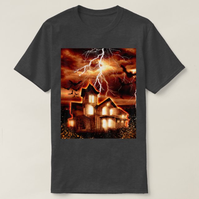 Haunted House Blitz and Thunder  T-Shirt (Design Front)