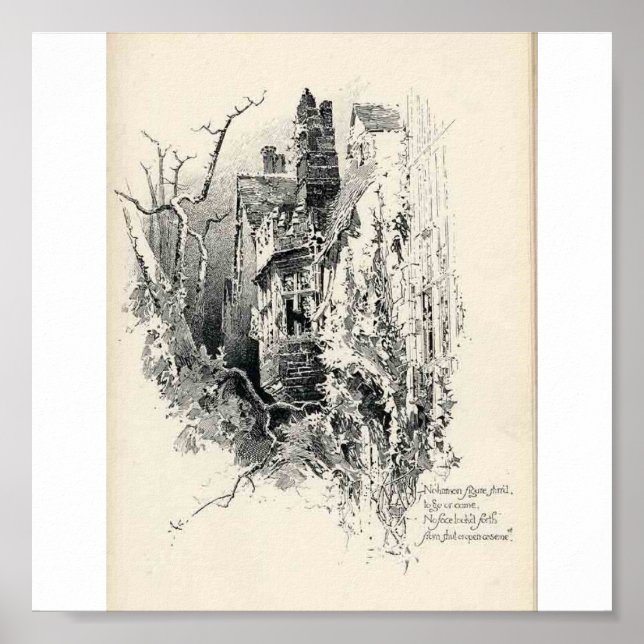 Haunted House Canvas Poster (Front)