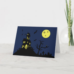 Haunted House Card
