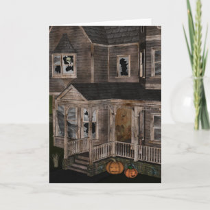 Haunted House Card