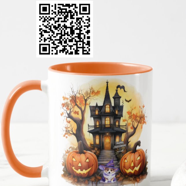 Haunted House Corgi Witch Mug (Creator Uploaded)