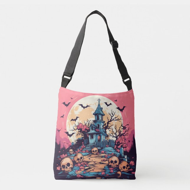 Haunted house crossbody bag (Front)