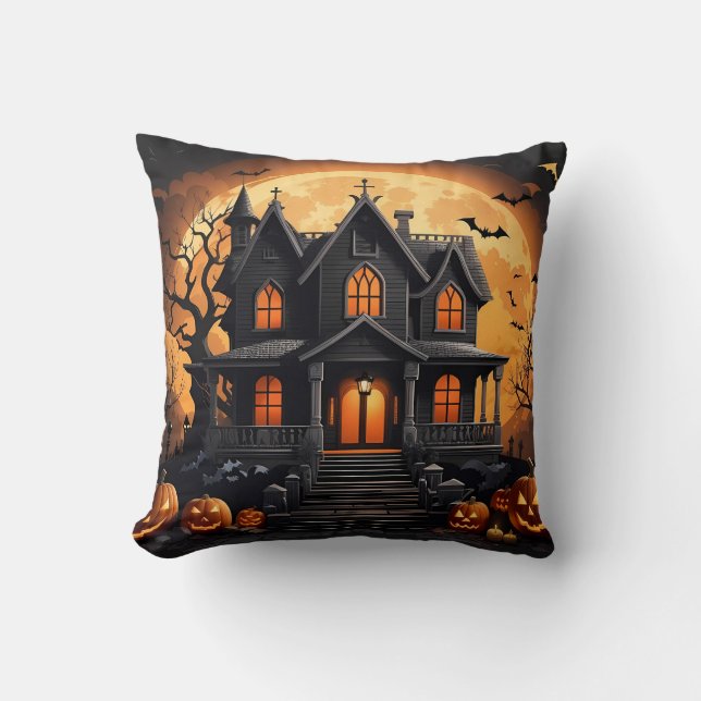 Haunted house cushion (Front)