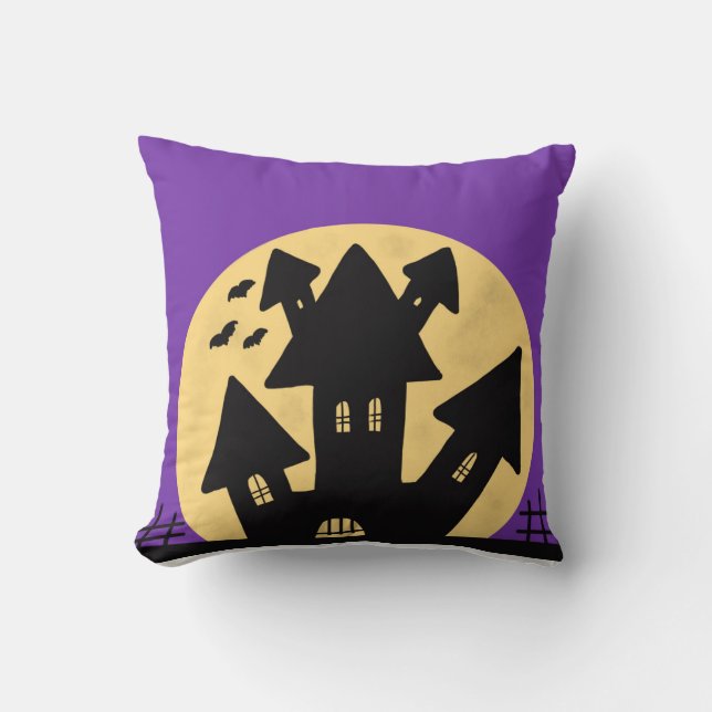 Haunted House Cushion (Front)