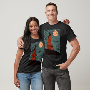 Haunted House Custom Text Spooky Wicked Fun  T-Shirt