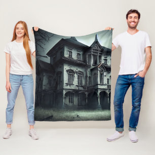 Haunted House Fleece Blanket