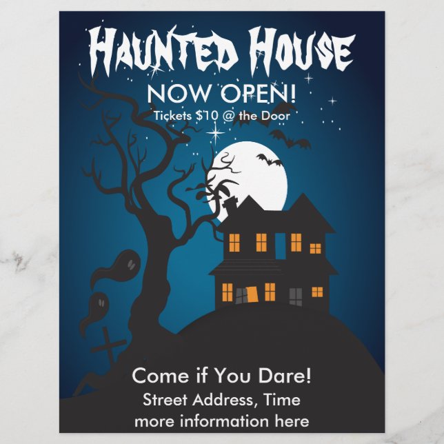 Haunted House Flyer (Front)