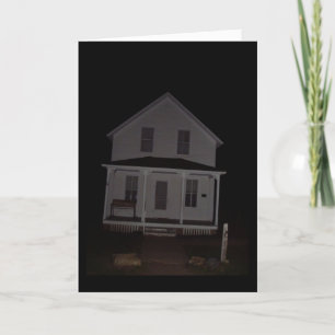 “Haunted House" Hallowe’en Card