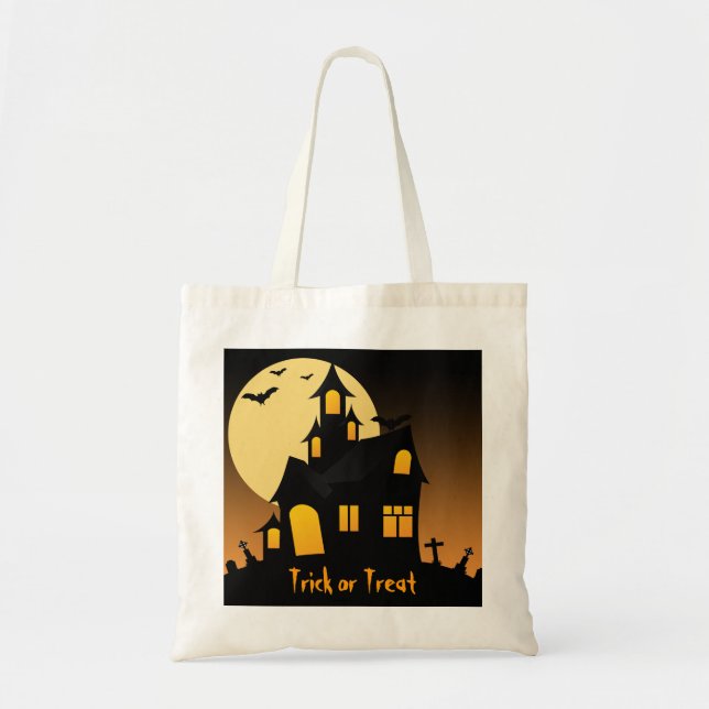 Haunted House Halloween Bag (Front)