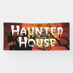 Haunted House Halloween Banner