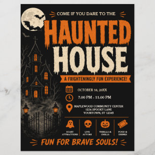 Haunted House Halloween Flyer