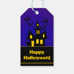 Haunted House Halloween Gift Tags