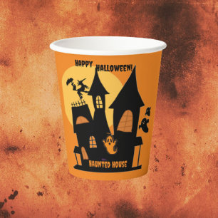 Haunted House Halloween Paper cup