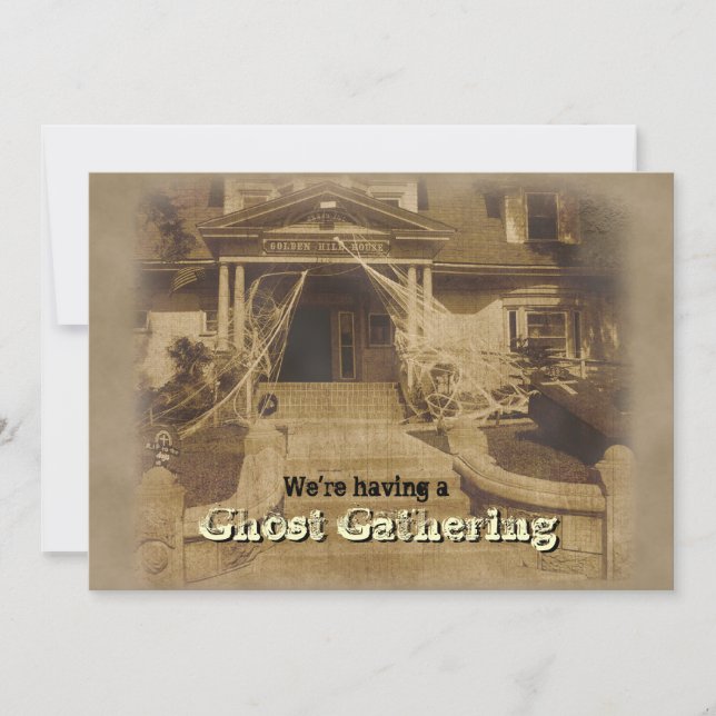 Haunted House Halloween Party Invitation (Front)