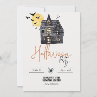 Haunted House Halloween Party Invitation