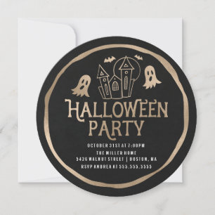 Haunted House Halloween Party Invitation