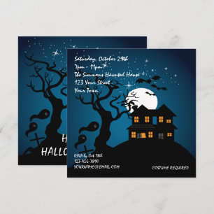 Haunted House Halloween Party Invitation