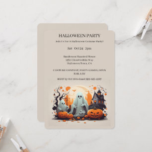 Haunted House Halloween Party Invitation