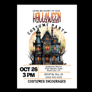 Haunted House Halloween Party Invitation