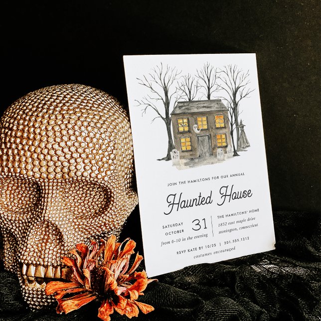 Haunted House Halloween Party Invitation (Creator Uploaded)